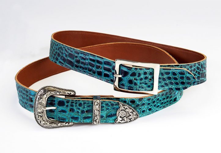Blue Ocean Croc Ladies Belt